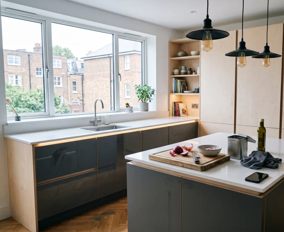 Modular kitchen in SLICE PLY waterproof plywood